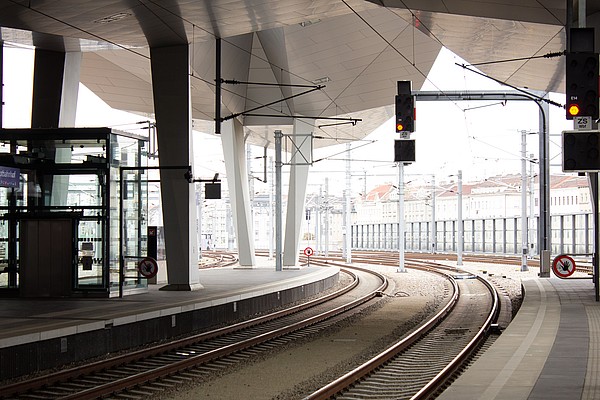 Schienen, Bahnhof, Wien